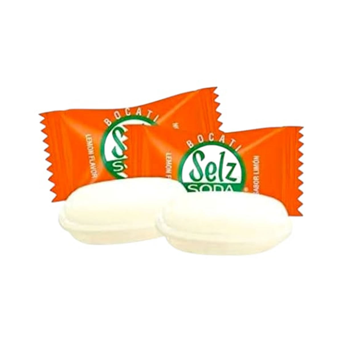 Selz Soda Caramelo Relleno De Polvo Efervescente Sabor Limon 100 Piezas