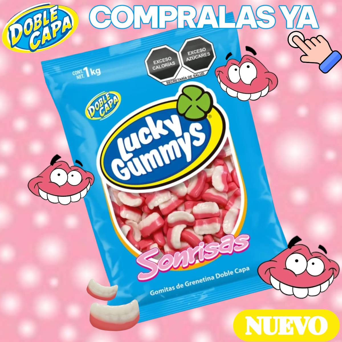 Gomitas Lucky Gummys Sonrisas 1kg