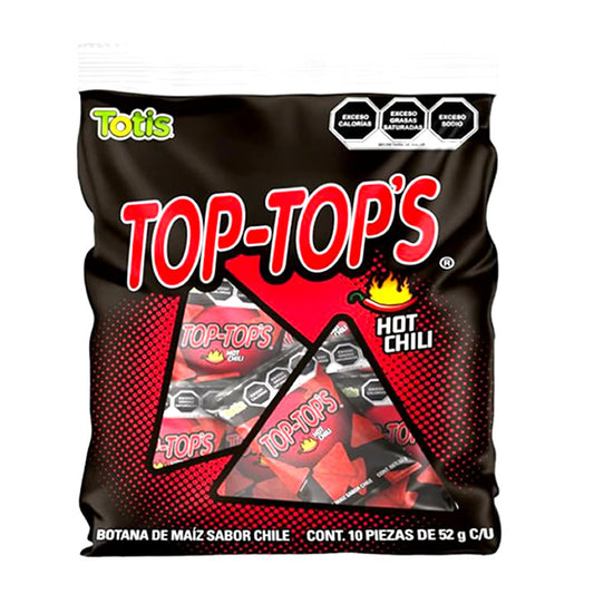 Totis Top Tops Hot Chili Bolsa Con 10 piezas