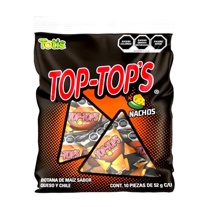 Totis Top Tops Nachos Bolsa Con 10 Piezas