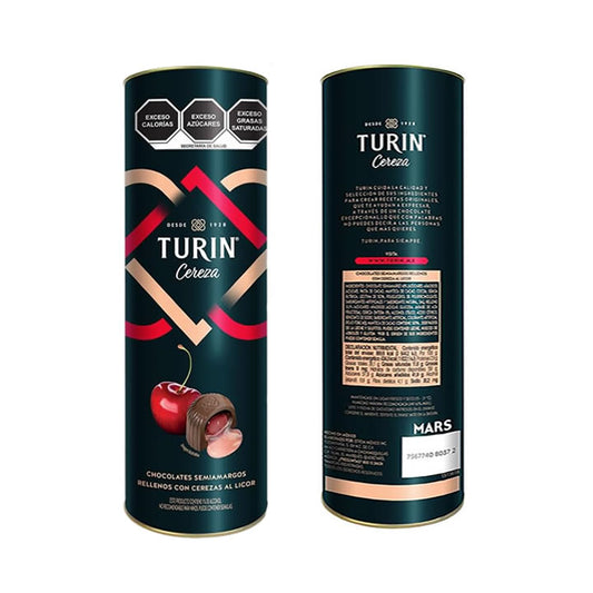 Turin Chocolate Licor Cereza Tubo 200g