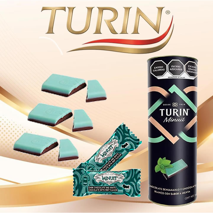 Turin Chocolate Minuit Menta Tubo 160g