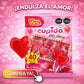 Vero Cupido En Forma De Corazon Paleta De Caramelo Sabor Fresa-Cereza 40Piezas