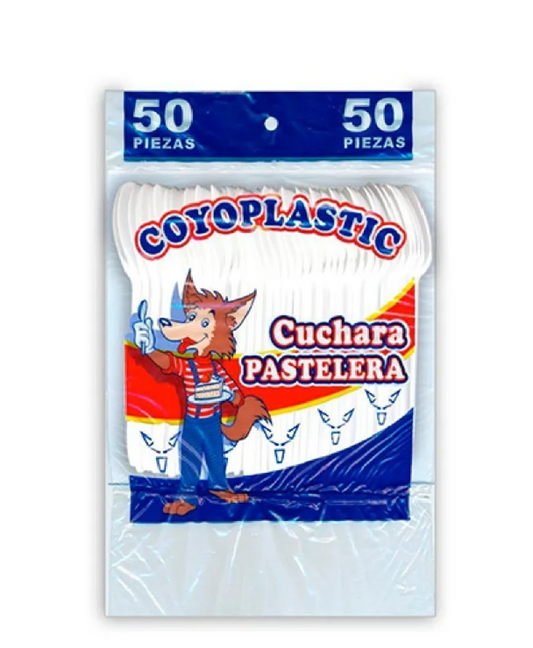 Cuchara Pastelera De Plástico Desechable Chica 50 Pzas