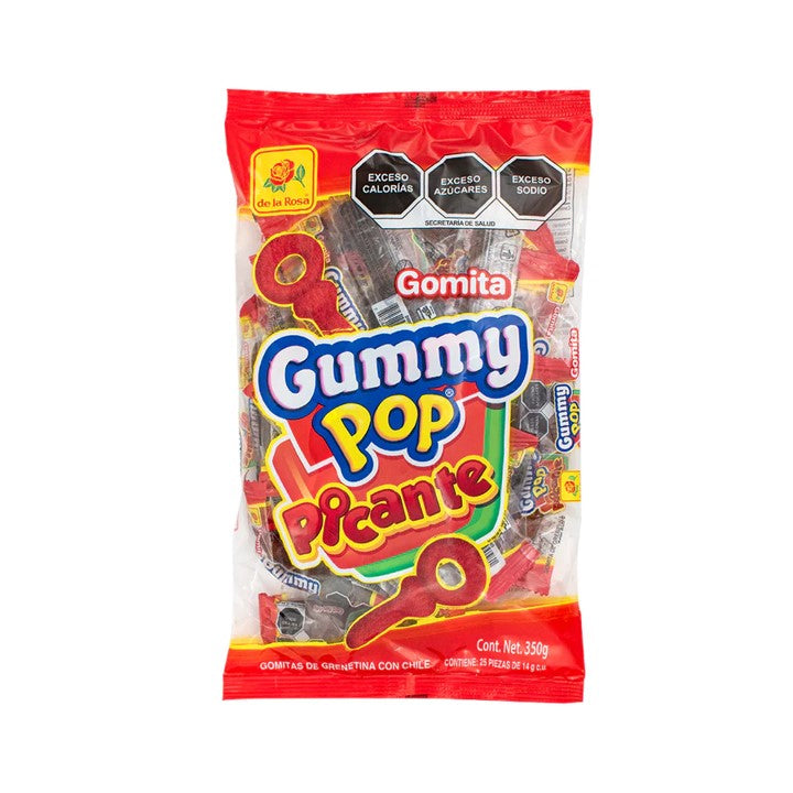 Gomitas Gummy Pop Con Chile C/envoltura Individual 25 Piezas