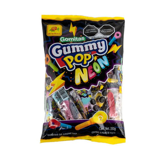 Gomitas Gummy Pop Neon C/envoltura Individual 25 Piezas