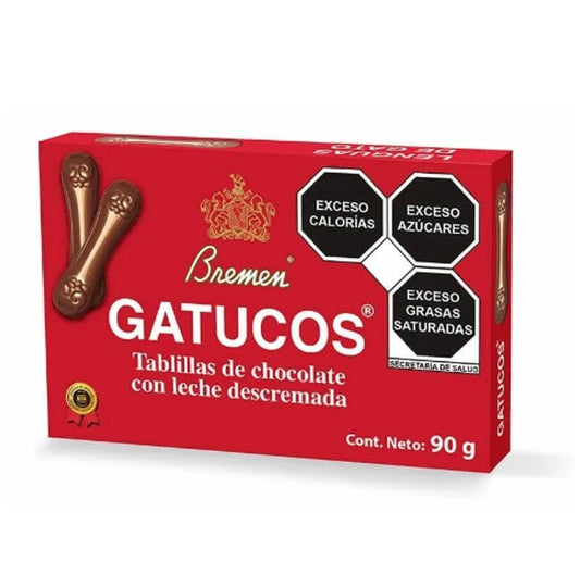 Lenguas De Gato Bremen Gatucos 90gr. Chocolate