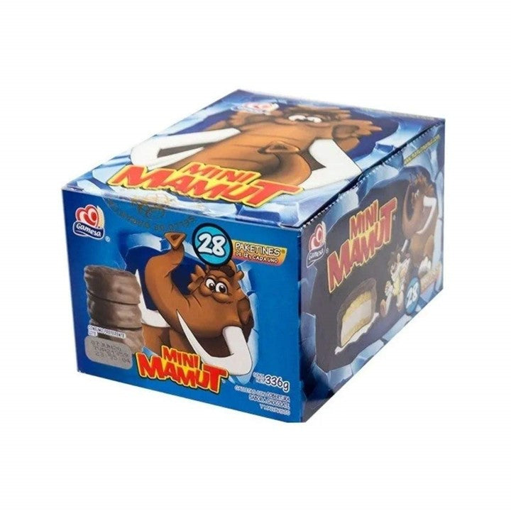 Galletas Mini Mamut Gamesa 28 Paketines 12gr. C/u 336gr.