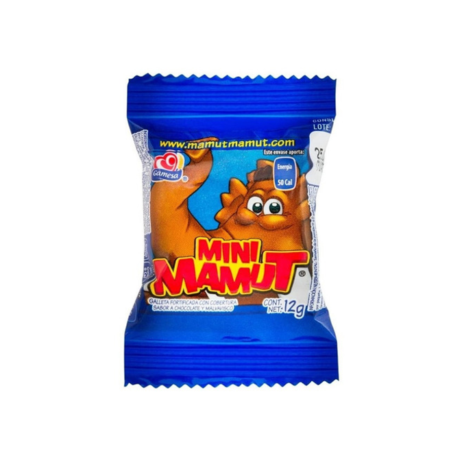 Mini Mamut Galletas Mini Mamut Gamesa 28 Paketines 12gr. C/u 336gr. – Dulceria tobi