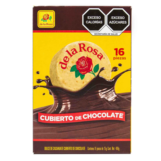 Mazapan De La Rosa Cubierta De Chocolate 16 Pz 400 G