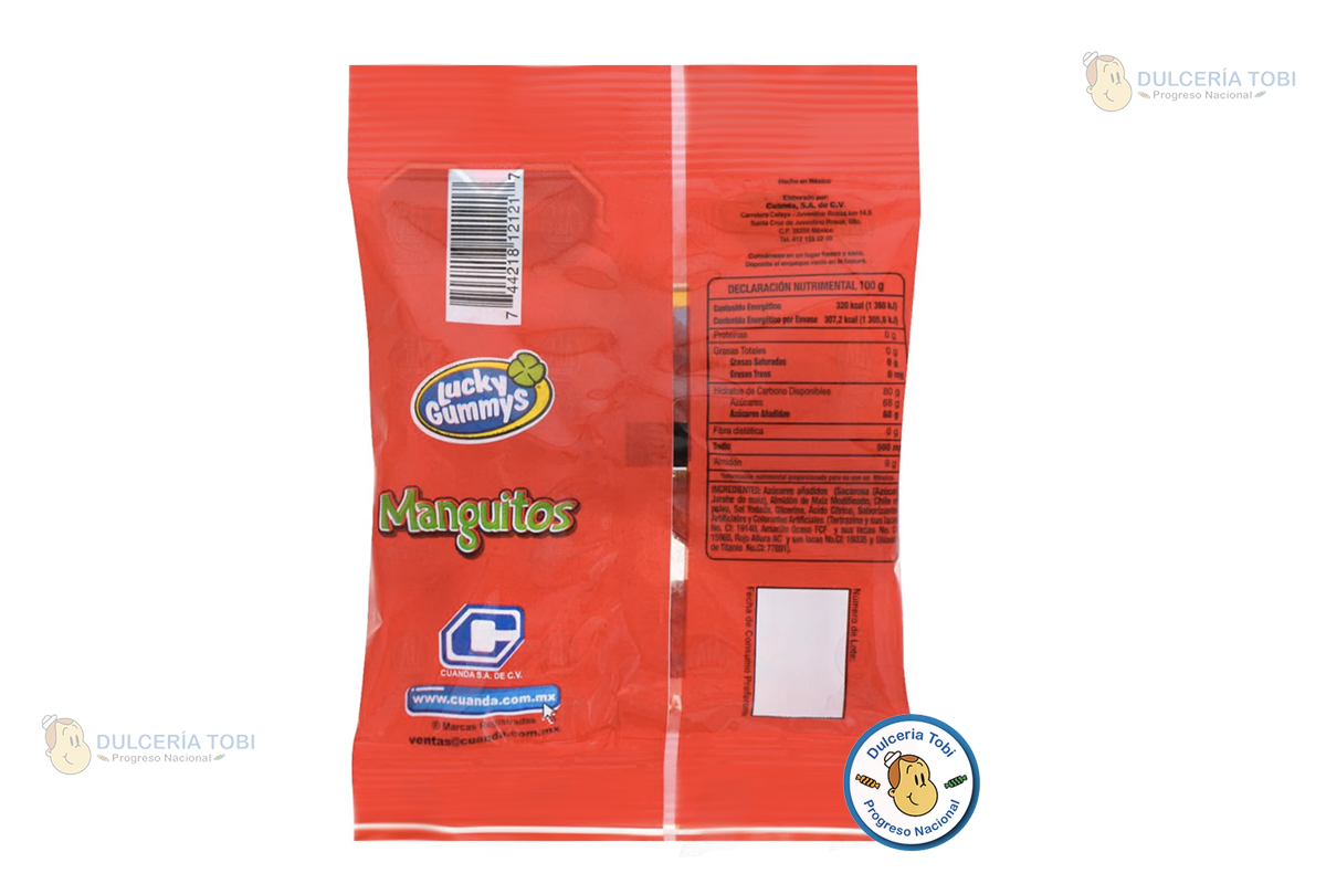 Lucky Gummys Manguitos Enchilados 1Kg. Gomitas