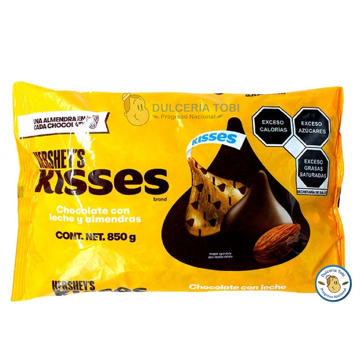 Chocolate Hershey's Kisses Almendra Bolsa 850gr