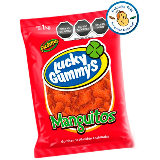 Lucky Gummys Manguitos Enchilados 1Kg. Gomitas